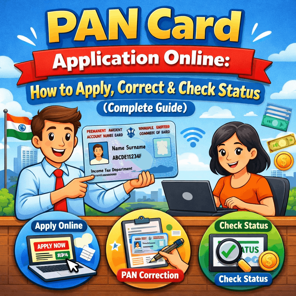 PAN Card Application Online: How To Apply, Correct & Check Status (Complete Guide)